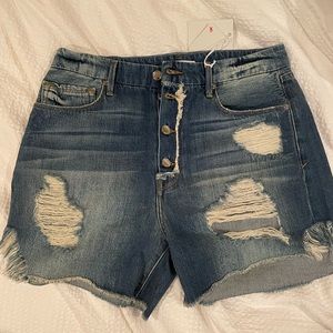 Good American denim shorts